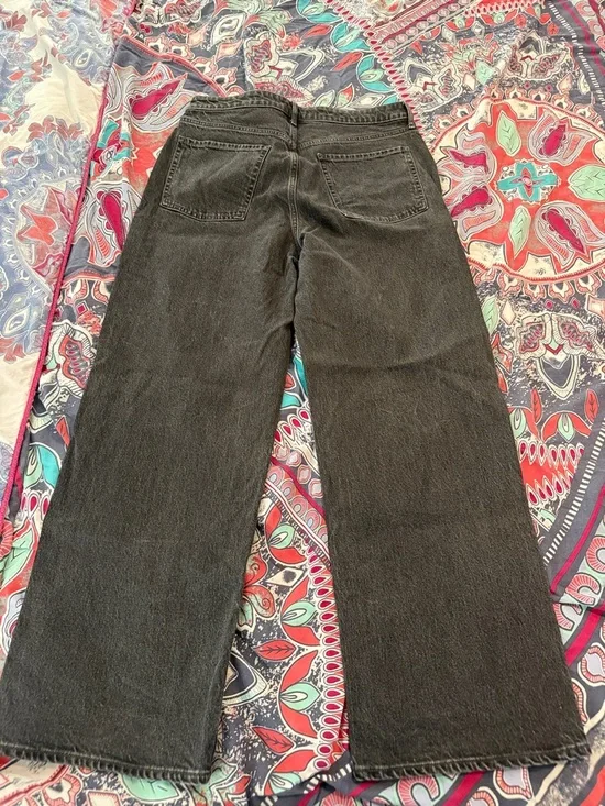 Old Navy Black Wide Leg Jeans - Picture 2 of 2